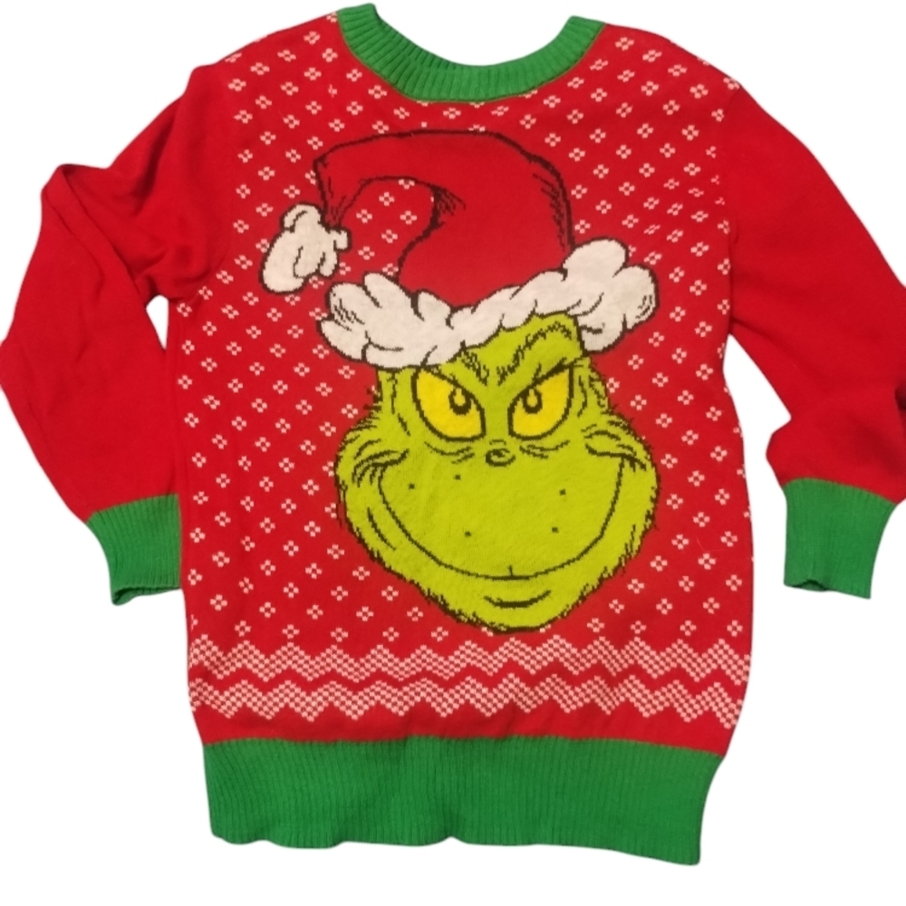 Dr. Seuss Red Grinch Christmas Sweater